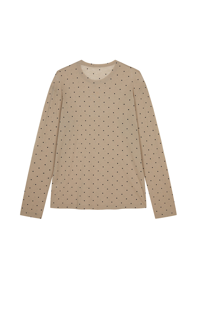T-Shirt / JNBY Cotton Long Sleeve Relaxed T-Shirt