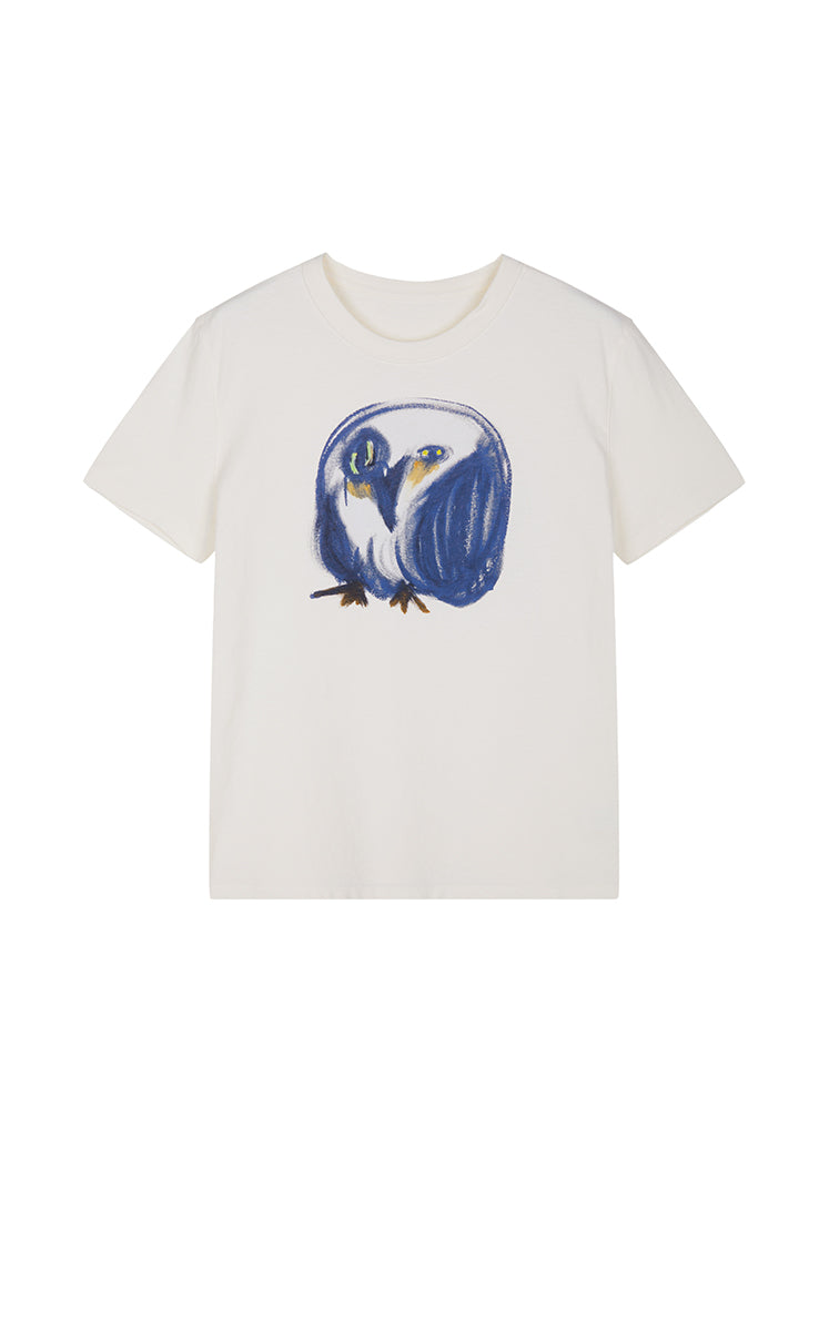 T-Shirt / JNBY Hand-Drawn Graphic Cotton T-Shirt