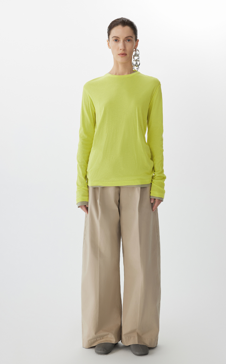 T-shirt /JNBY Layered Long Sleeve T-Shirt Yellow