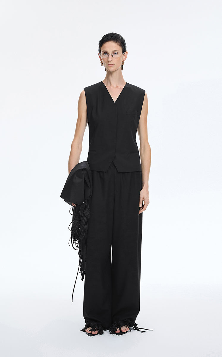 Vest / JNBY Brewed Protein Wool Tailored Vest Black