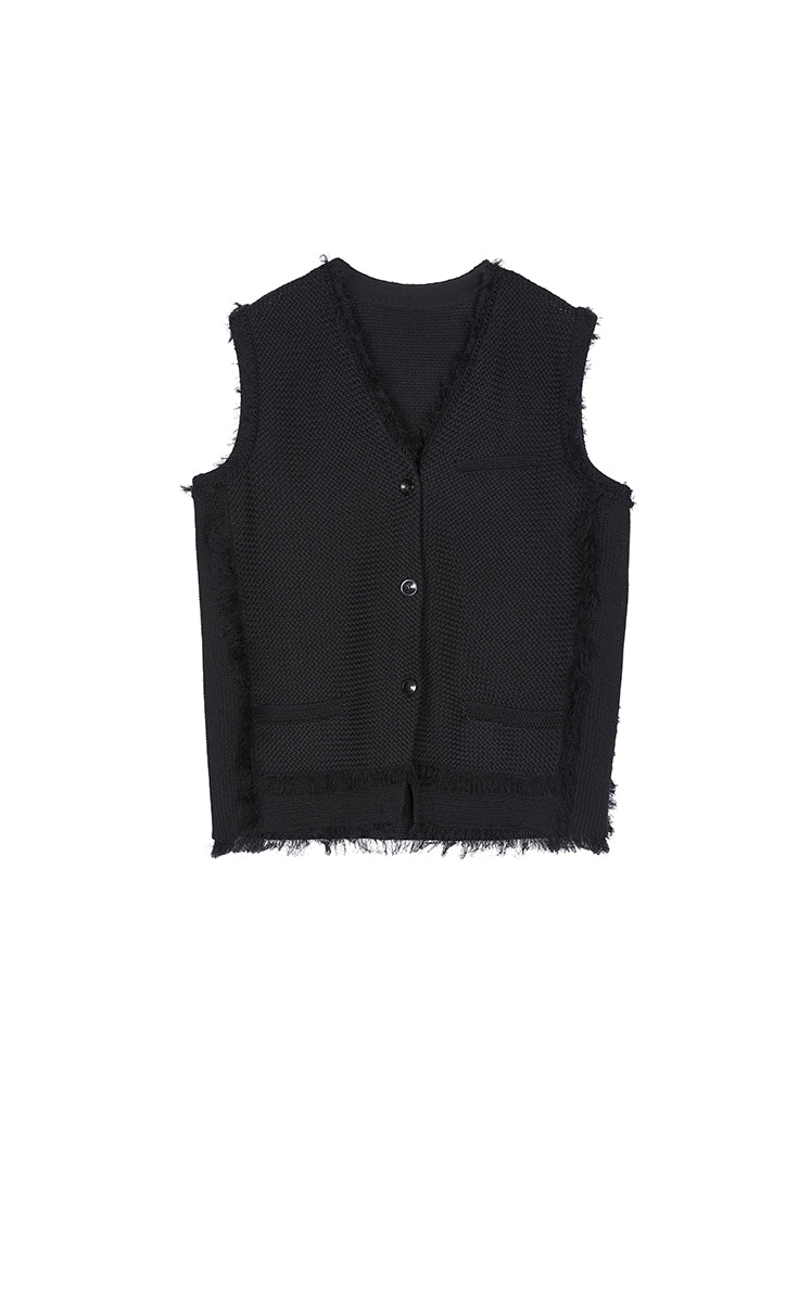 Vest / JNBY Cotton Knit Layering Vest Black-1