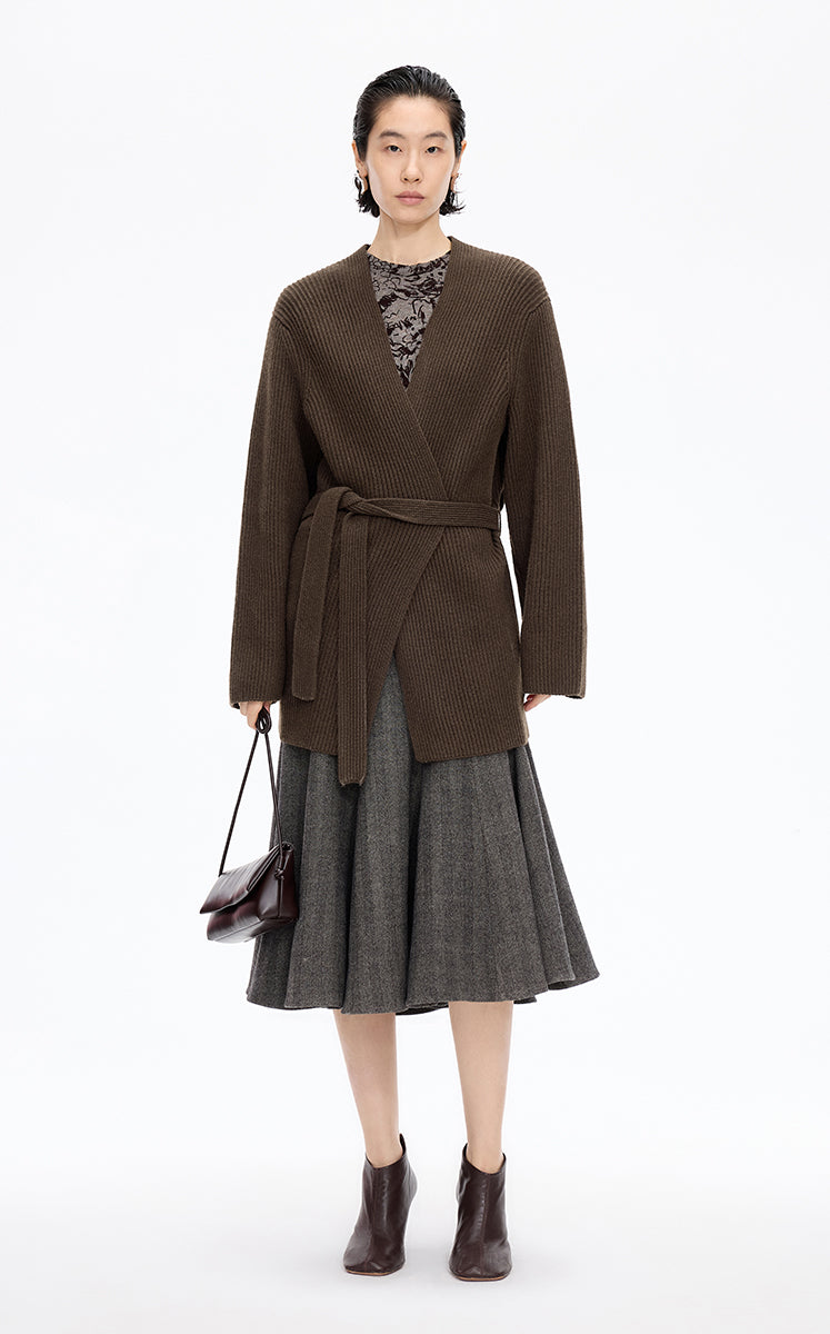 Sweater / JNBY Wool Yak Longline Cardigan
