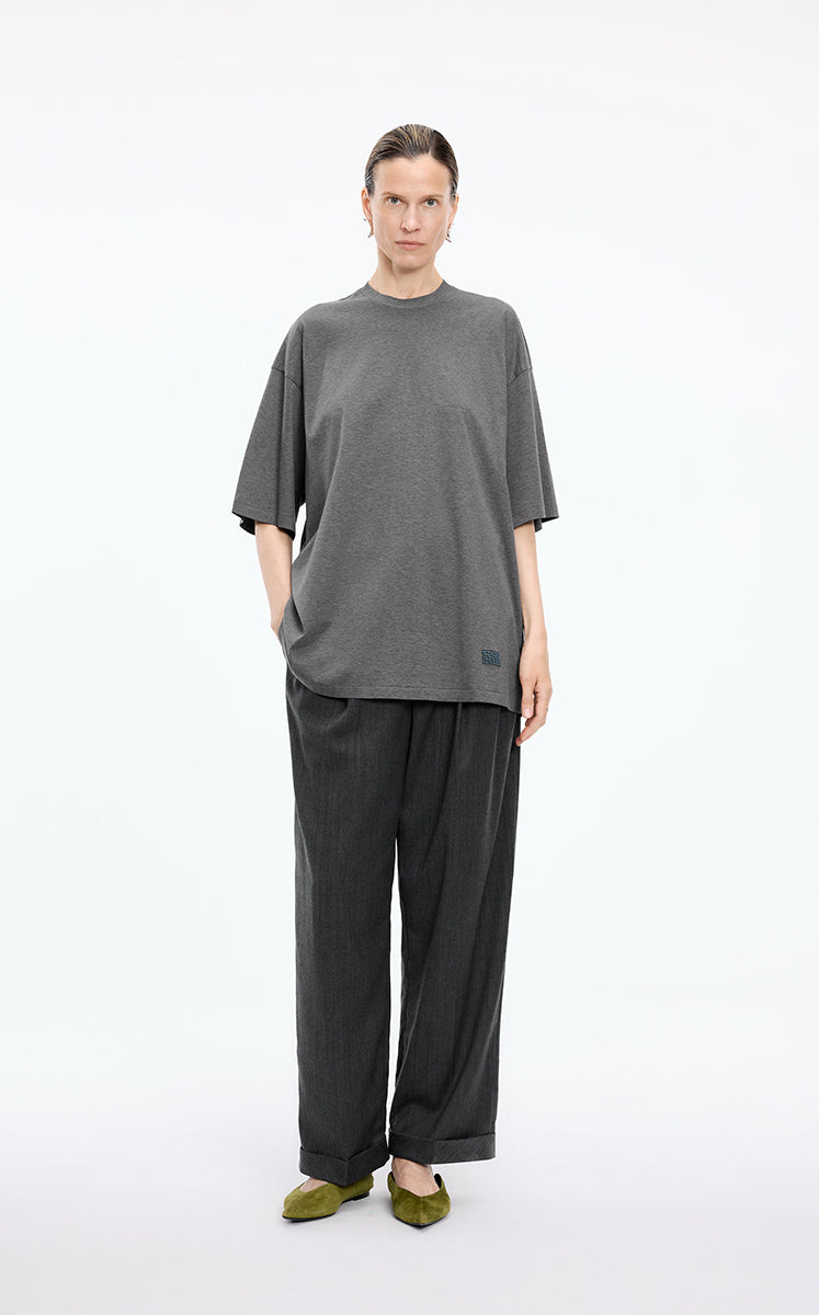 T-Shirt / JNBY Shadow Art Graphic Cotton Tee grey