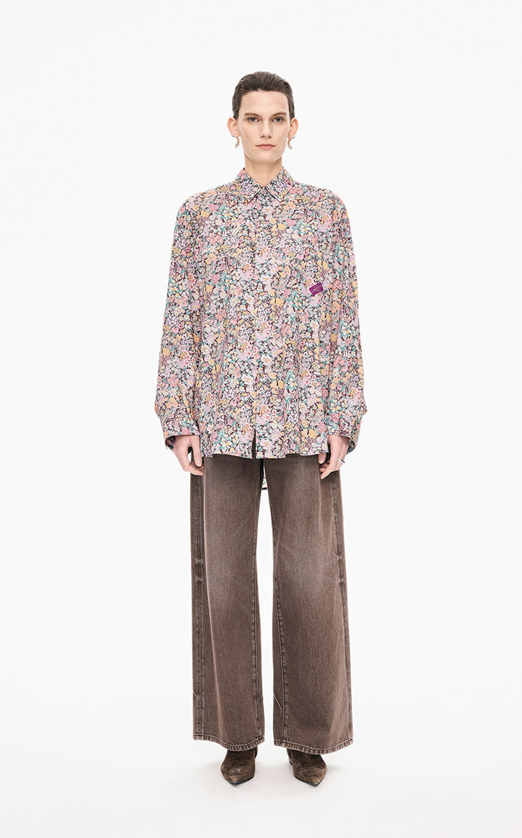 Shirt / JNBY Liberty Botanical Print Cotton Shirt Colorful series