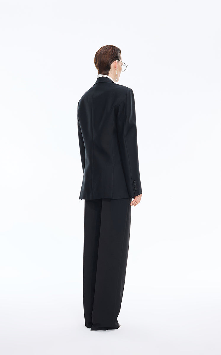 Blazer / JNBY Loose Notch Lapel Wool-Silk Blazer