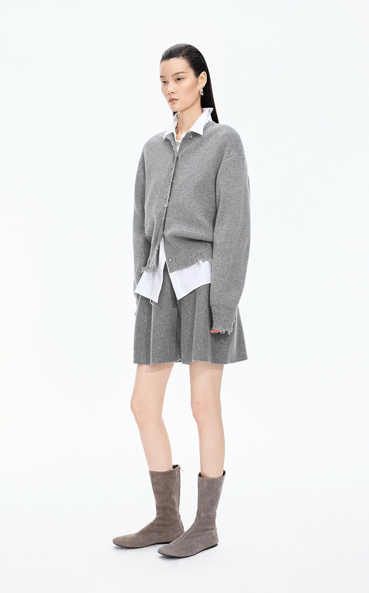 Shorts / JNBY A-Line Wool Cashmere Blend Shorts