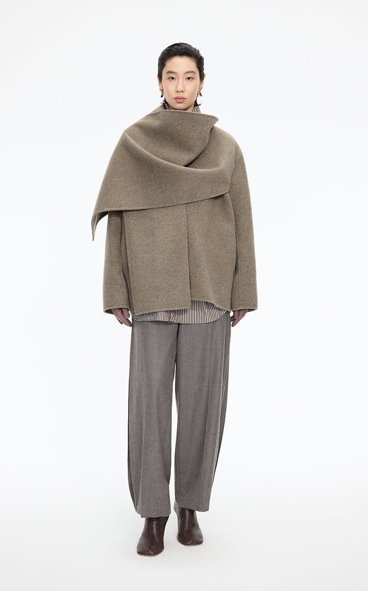 Coat / JNBY Oversize Wool Blend Coat