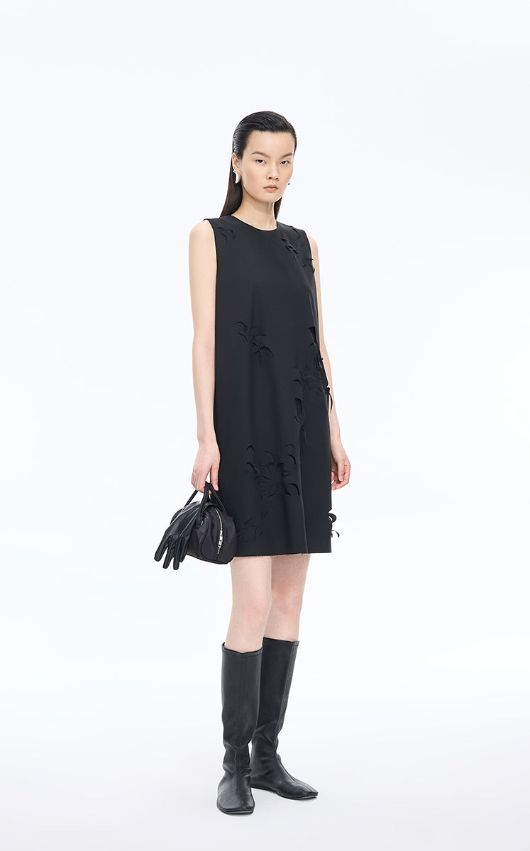 Dress / JNBY Sleeveless Wool Blend Sheath Dress