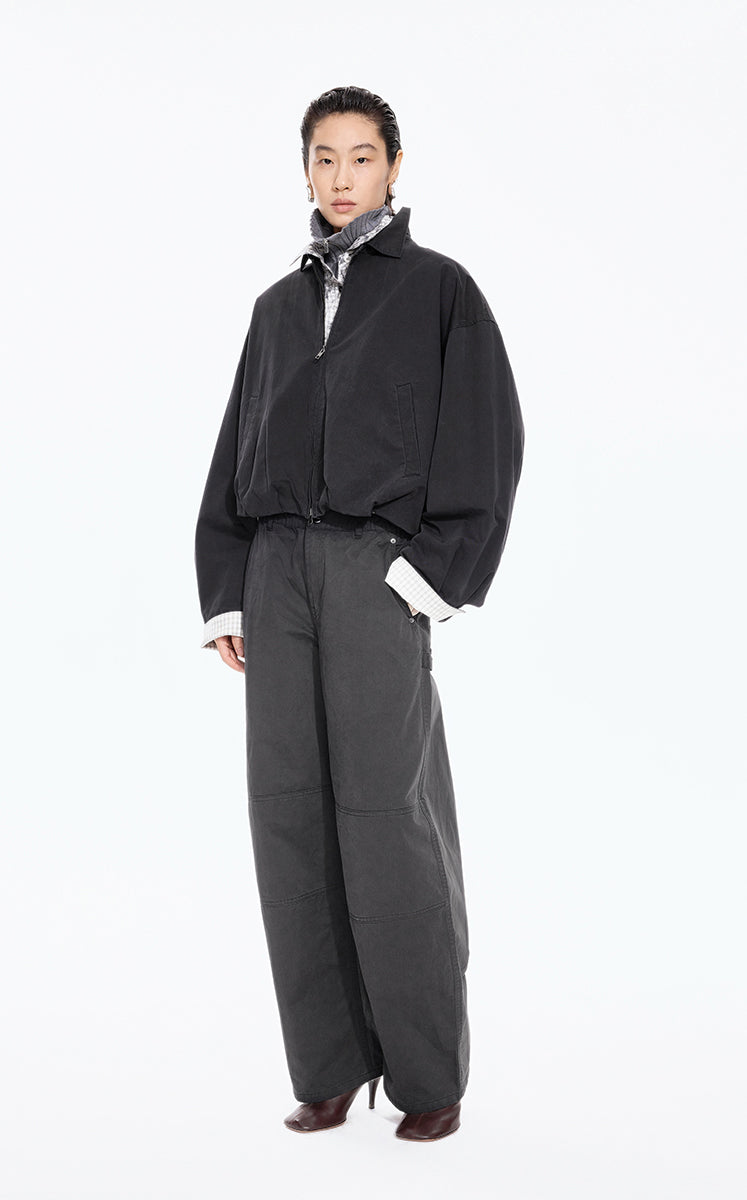 Jacket / JNBY Oversized Cotton Cropped Jacket