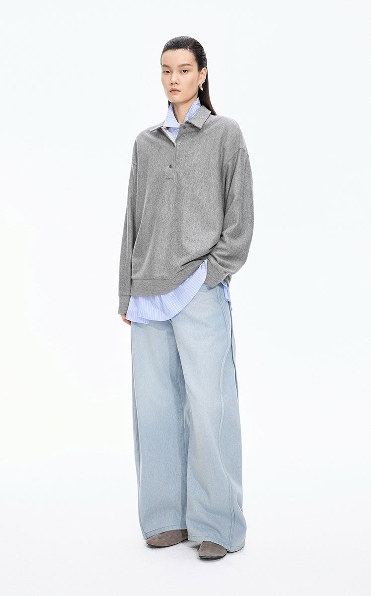Coat / JNBY Oversize Wool-Cashmere Jacket