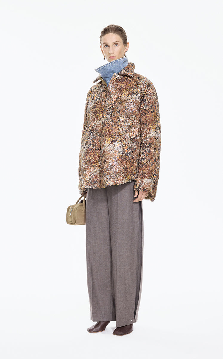Coat / JNBY Oversized Quilted Shirt Puffer