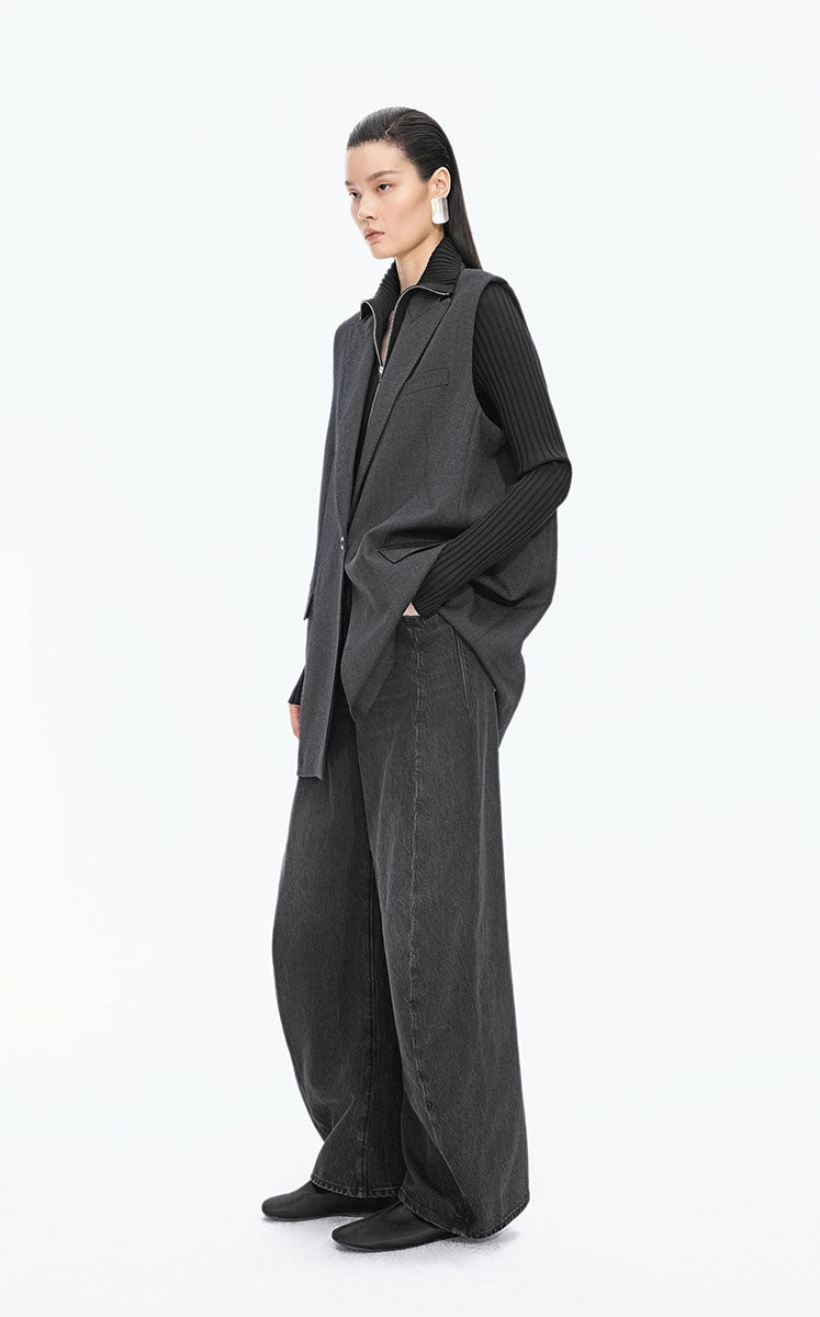 Pants / JNBY Tapered Banana Denim Jeans