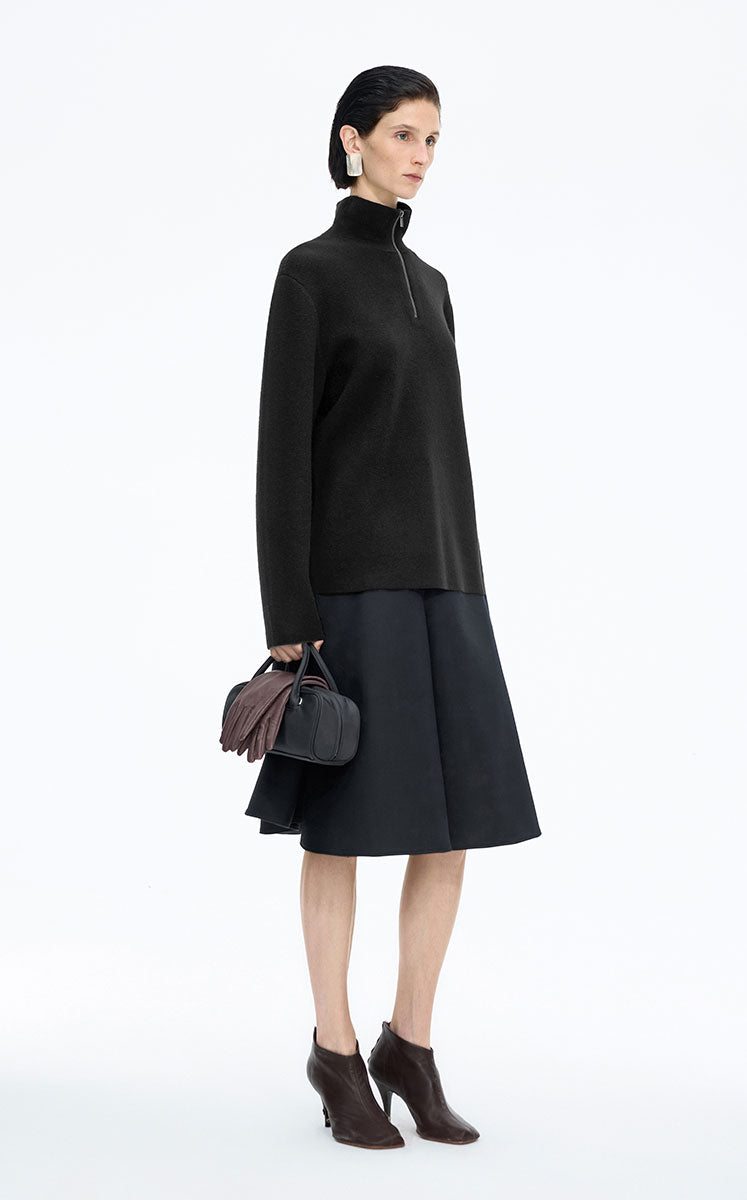 Sweater / JNBY Half-Zip Wool-Cashmere Blend Pullover