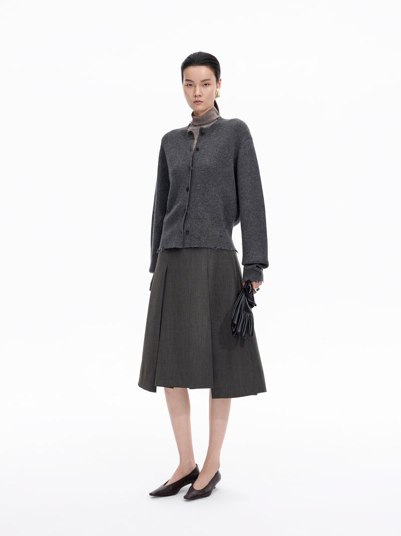 Cardigan / JNBY Wool Cashmere Blend Cropped Knit
