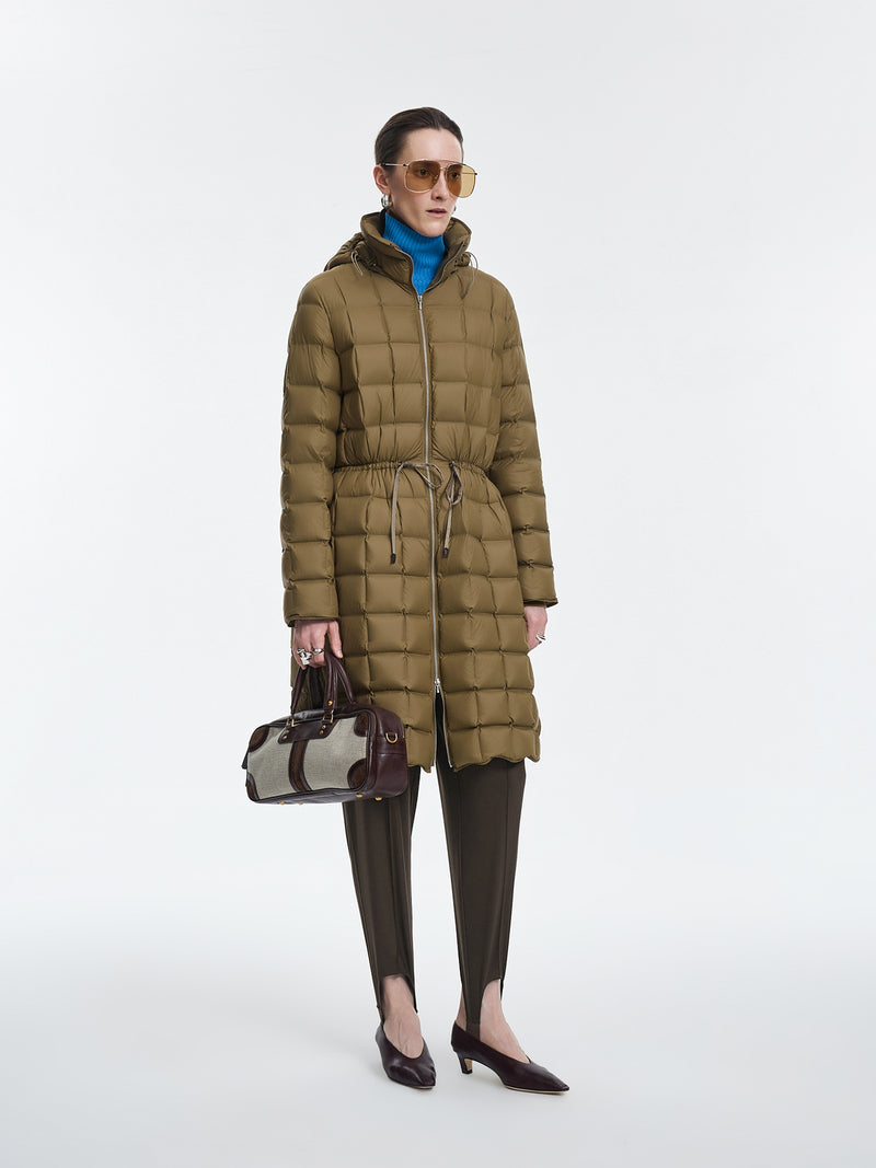 Coat / JNBY A-Line Long Down Coat with Detachable Hood