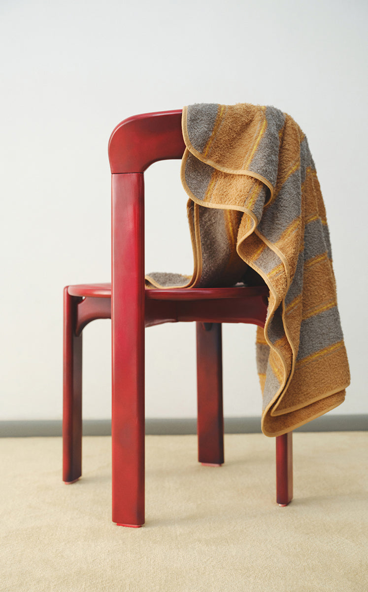 Bath Towels / JNBYHOME Color-Block Stripes Cotton Bath Towels Yellow Blue L