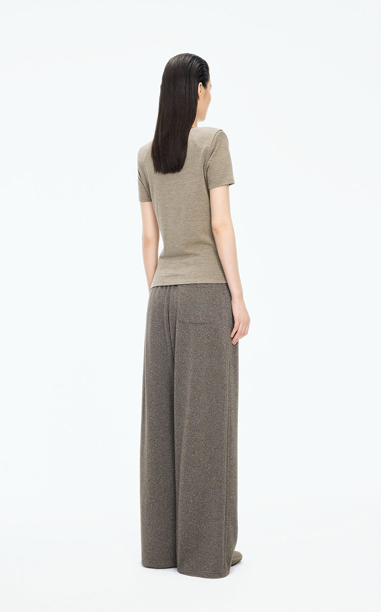 T-Shirt / JNBY Pure Wool Short Sleeve Tee