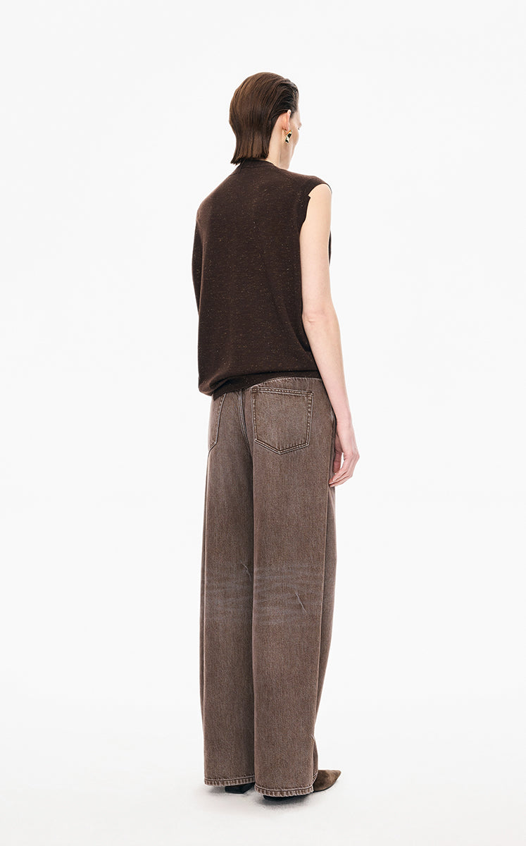 Sweater / JNBY Loose Wool Metallic Vest