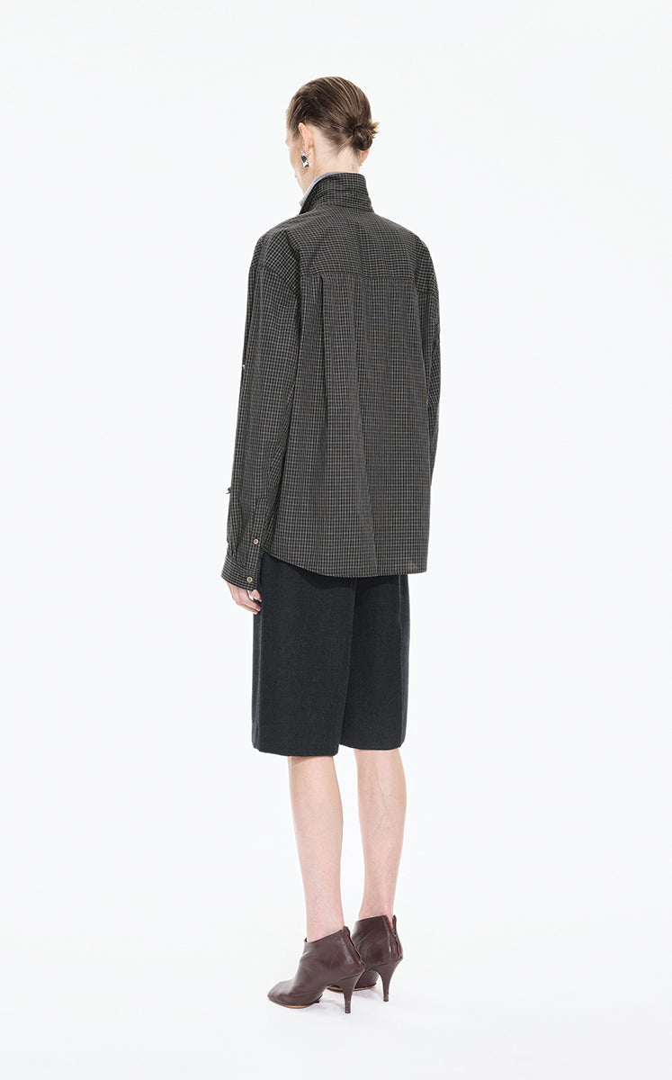 Shirt / JNBY Oversized Beaded Cotton Poplin Shirt