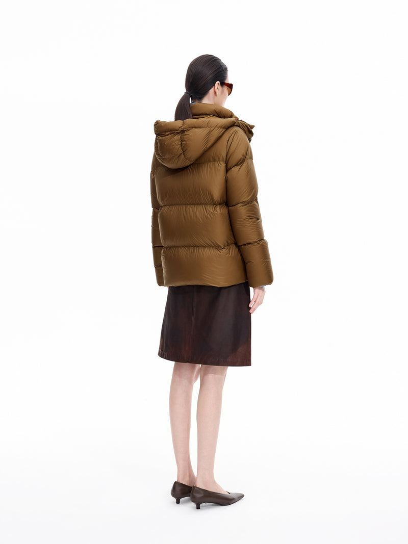 Down Jacket / JNBY 95% White Goose Down Short Puffer