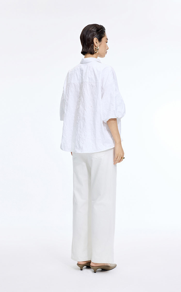 Pants / JNBY High-Grade Cotton Blend Straight Jeans