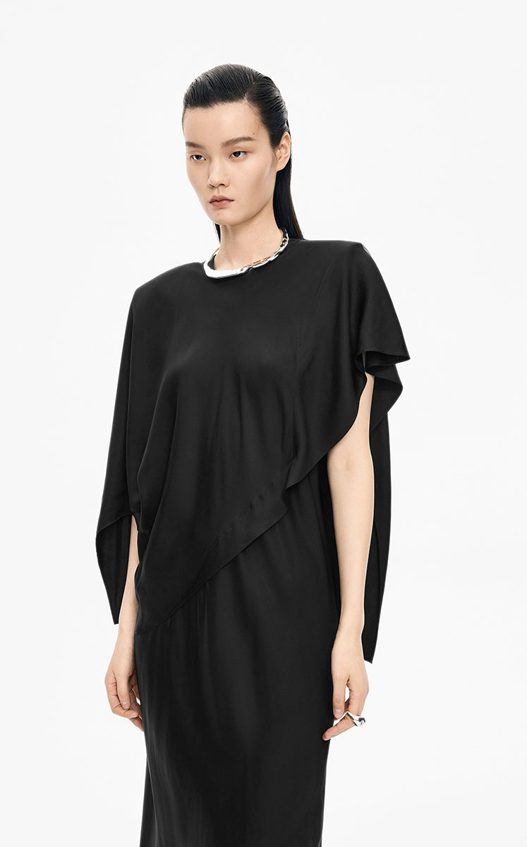 Dress / JNBY T-Silhouette Cupro Wrap Dress