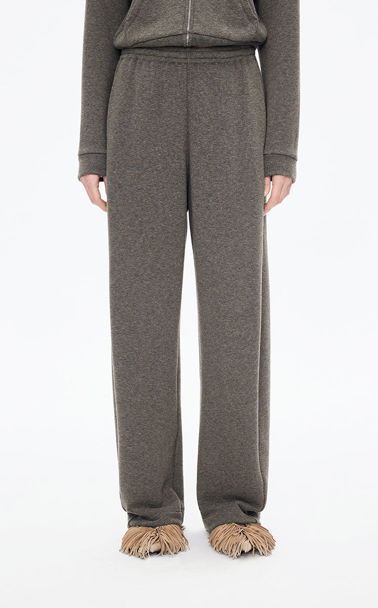 Pants / JNBY Relaxed Wool-Cotton Blend Banana Trousers Brown