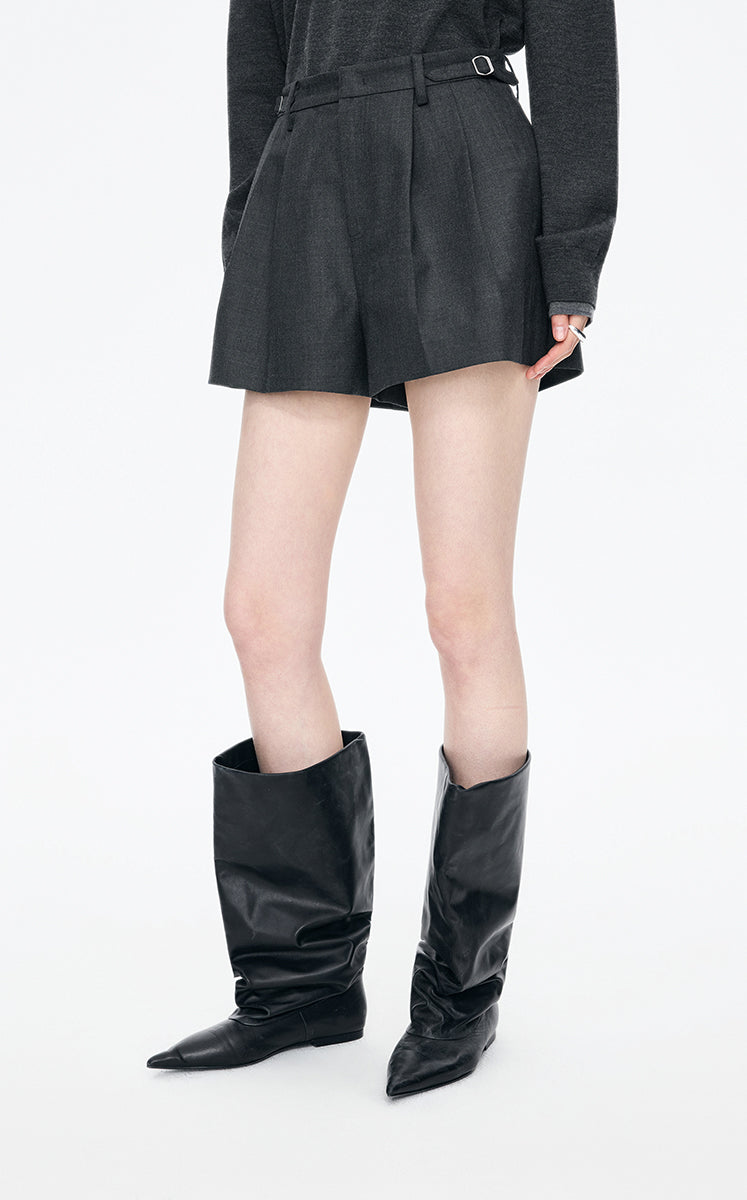 Shorts / JNBY Straight-Leg Wool-Blend Shorts