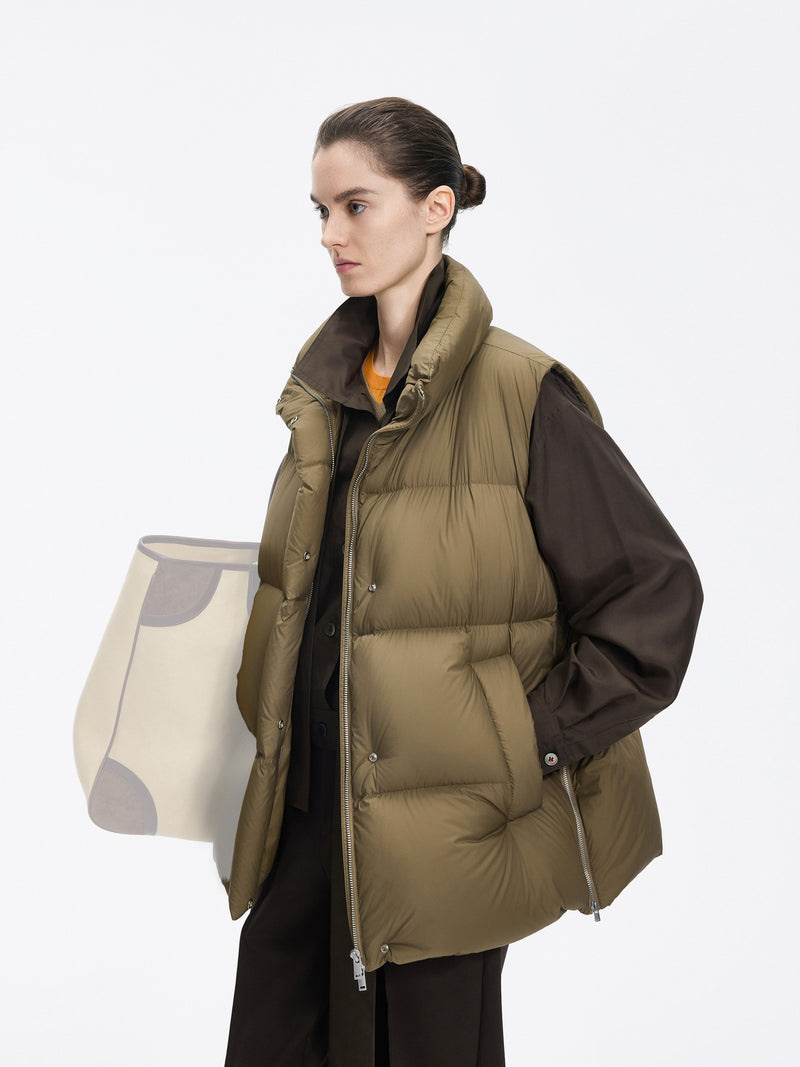Vest / JNBY White Goose Down Nylon Vest