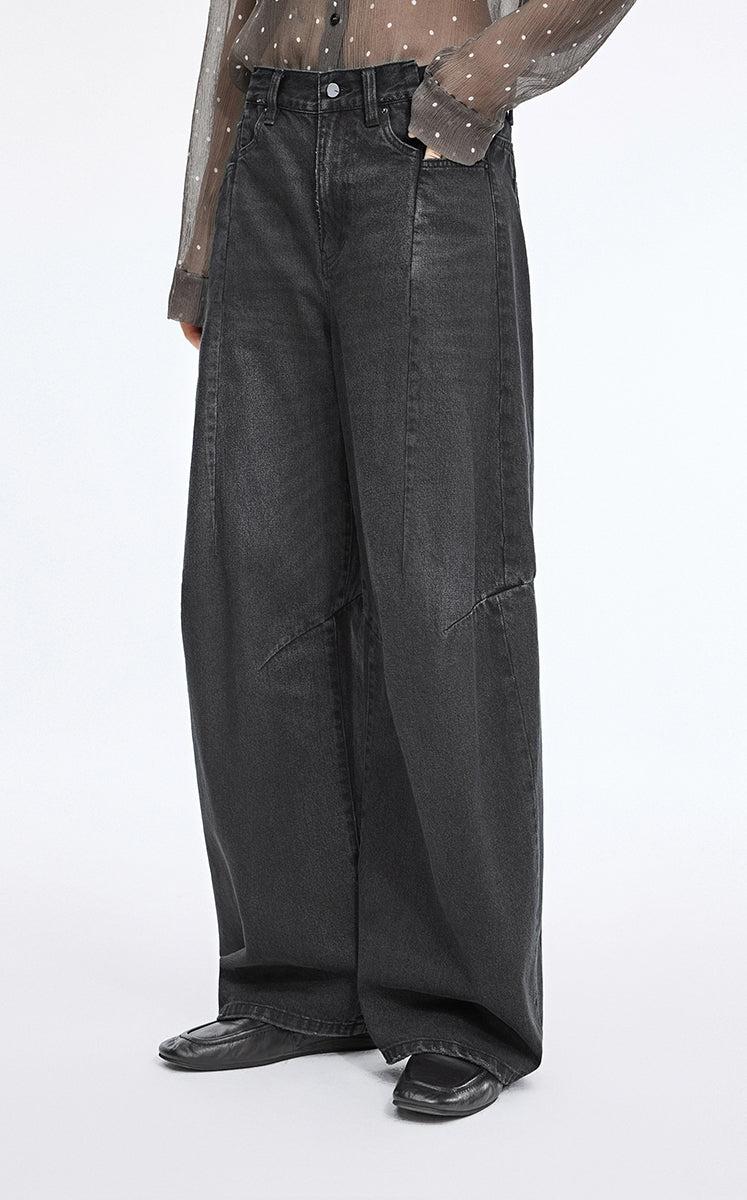Pants / JNBY Vintage Textured Denim Pants