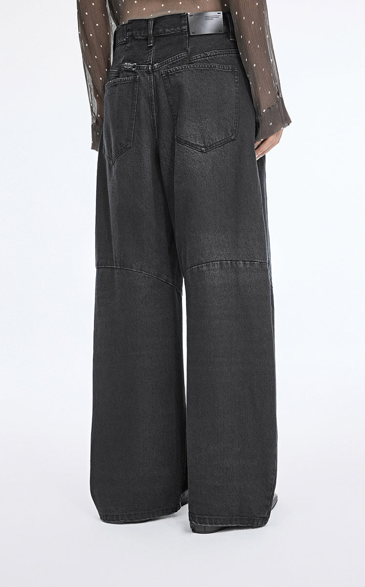 Pants / JNBY Vintage Textured Denim Pants