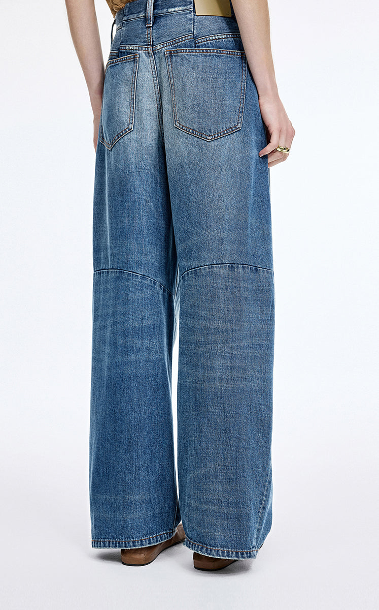Pants / JNBY Vintage Textured Denim Pants