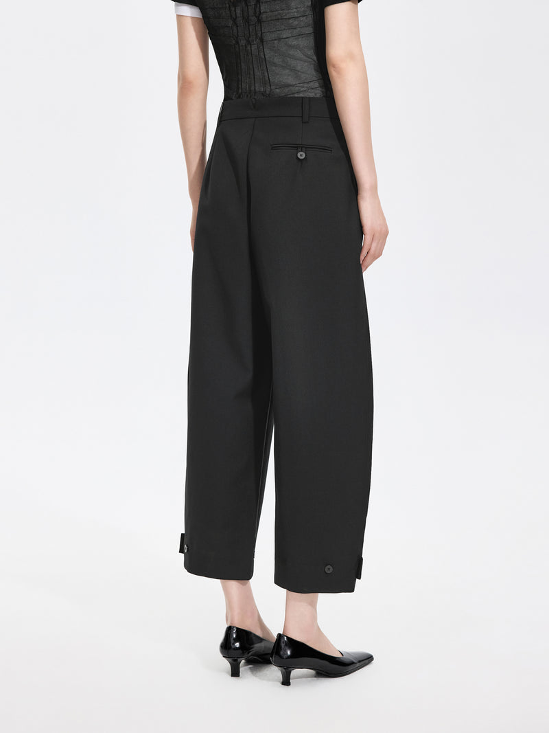 Pants / JNBY Merino Wool Blend Tapered Ankle Pants