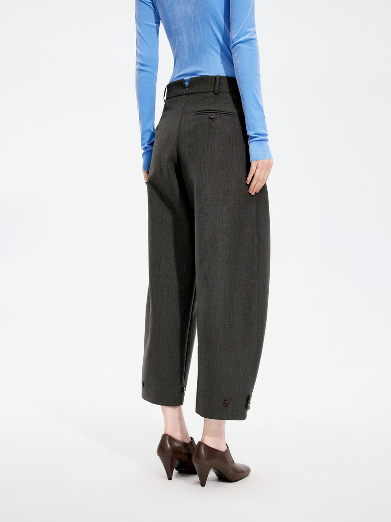 Pants / JNBY Merino Wool Blend Tapered Ankle Pants