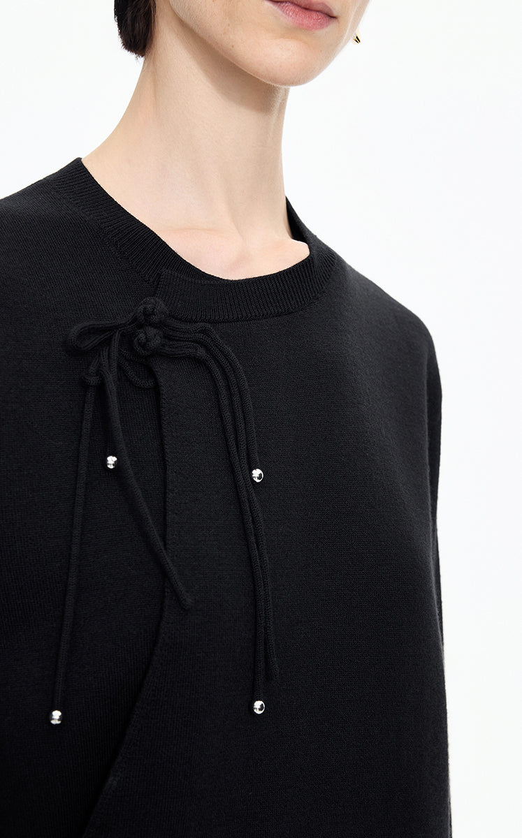 Sweater / JNBY O-Shape Mid-Length Wool Blend Cardigan