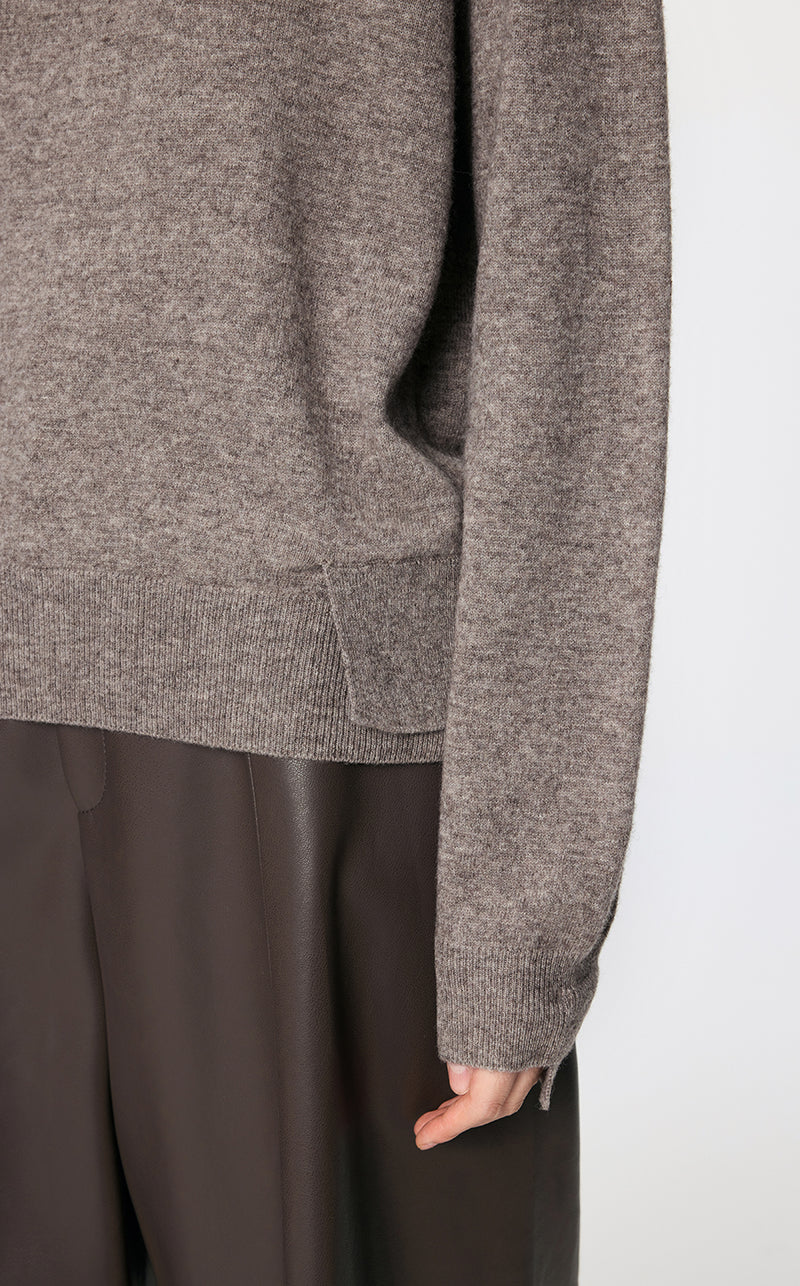Sweater / JNBY Asymmetrical Wool & Yak Sweater