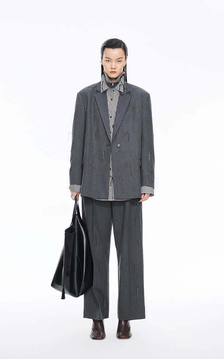 Shirt / JNBY Oversized Fringe Cotton Shirt