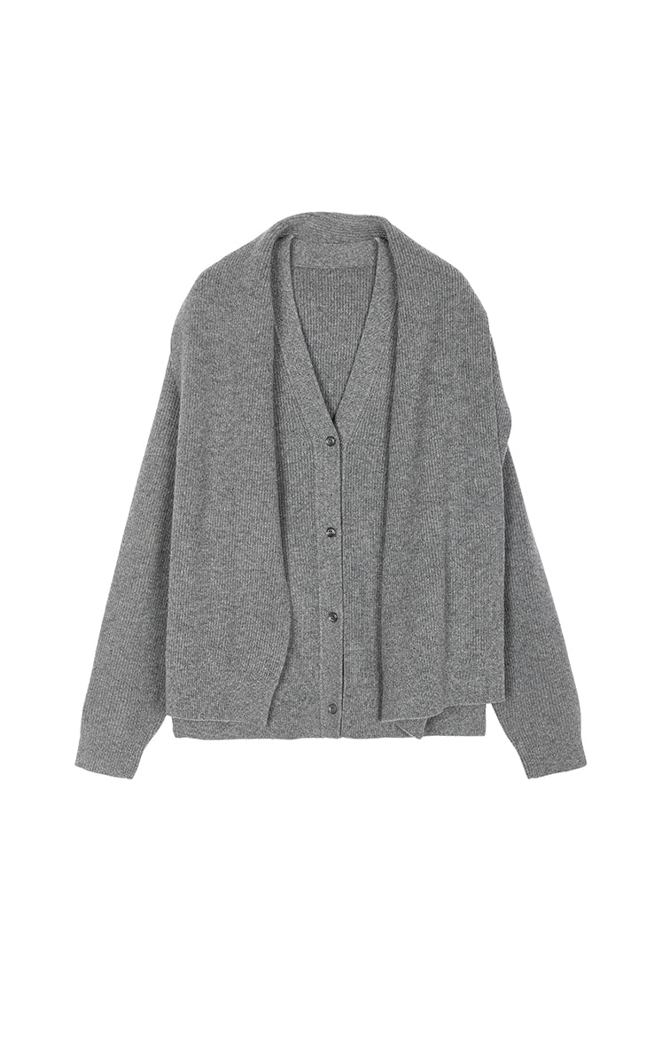 Sweater / (ESG)JNBY Wool Wrap Longline Cardigan