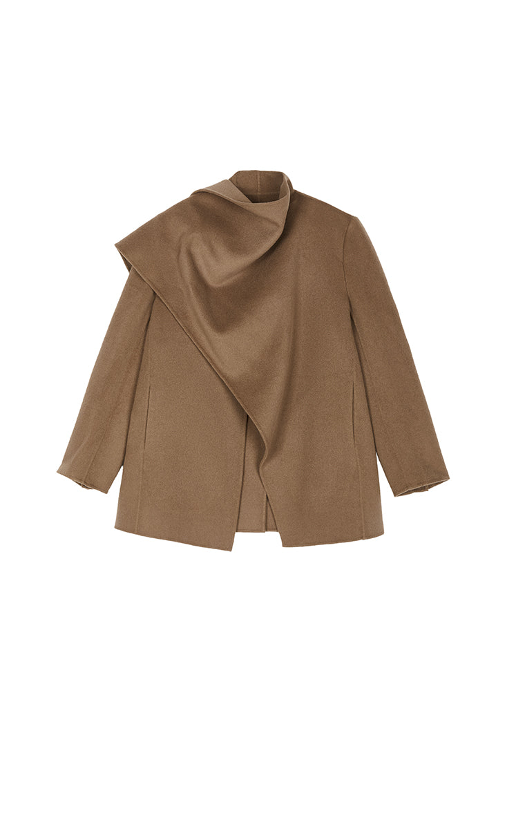 Coat / JNBY Loose Cashmere Wool Wrap Coat