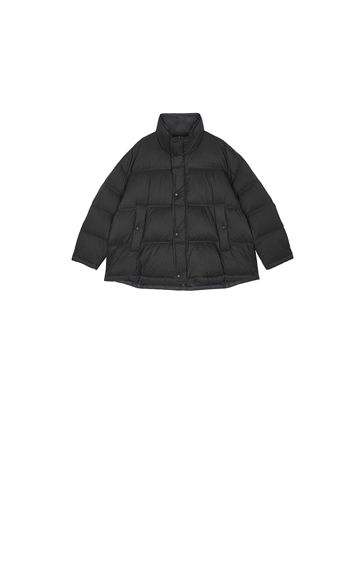 Down Coat / JNBY Oversized Jacquard Mid-Length Down Coat