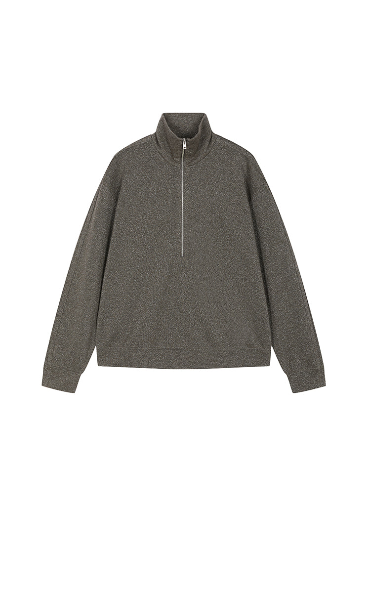 Sweatshirt / JNBY Cotton-Blend Half-Zip Pullover
