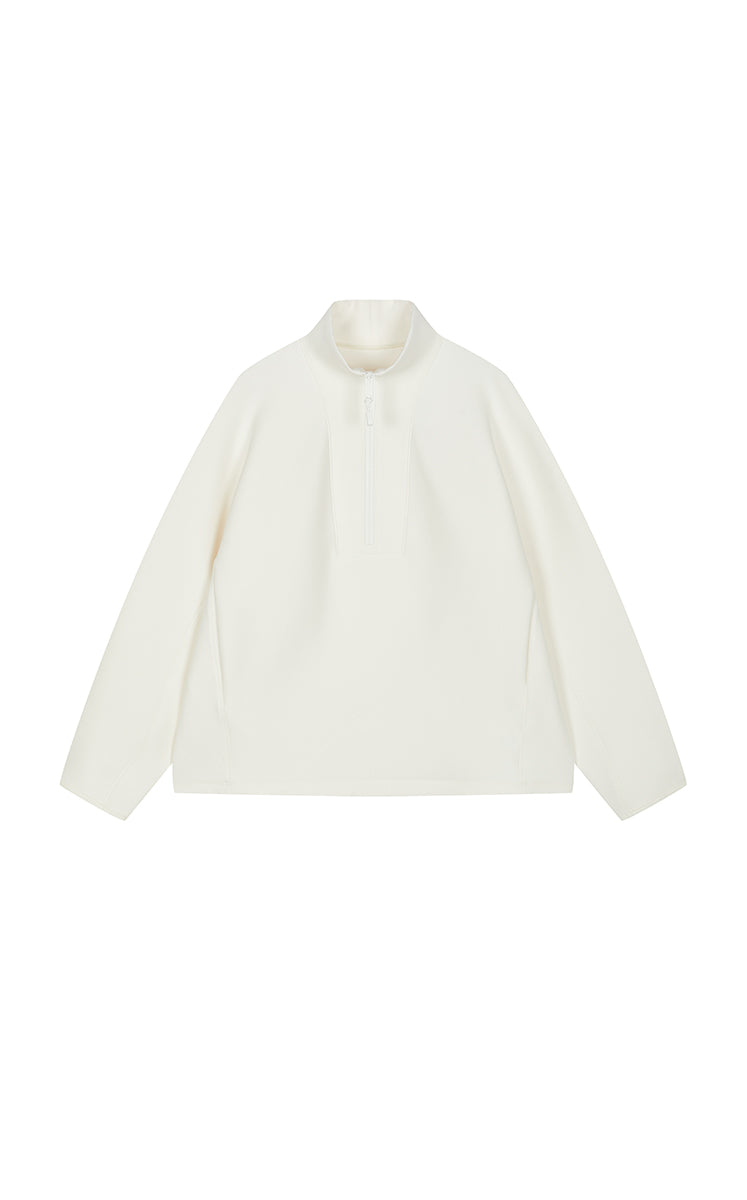 Sweatshirt / JNBY Half-Zip Stand Collar Pullover