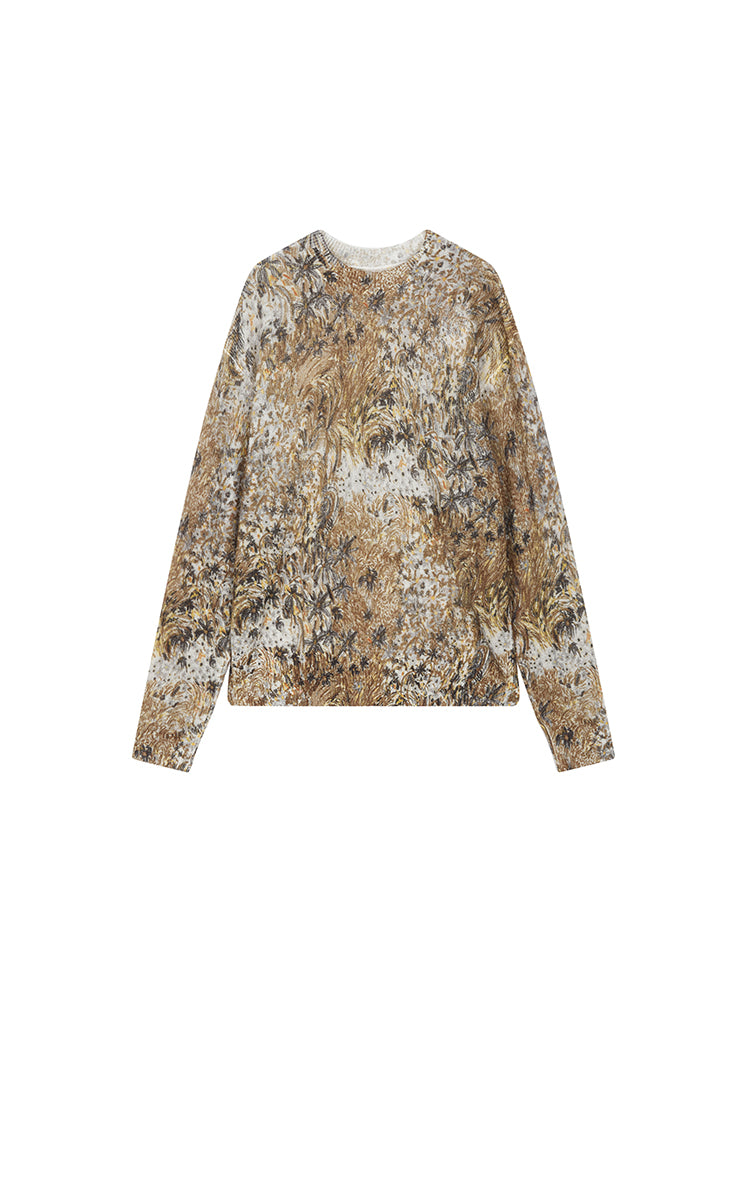 Sweater / JNBY Hand-Painted Mohair Blend Pullover