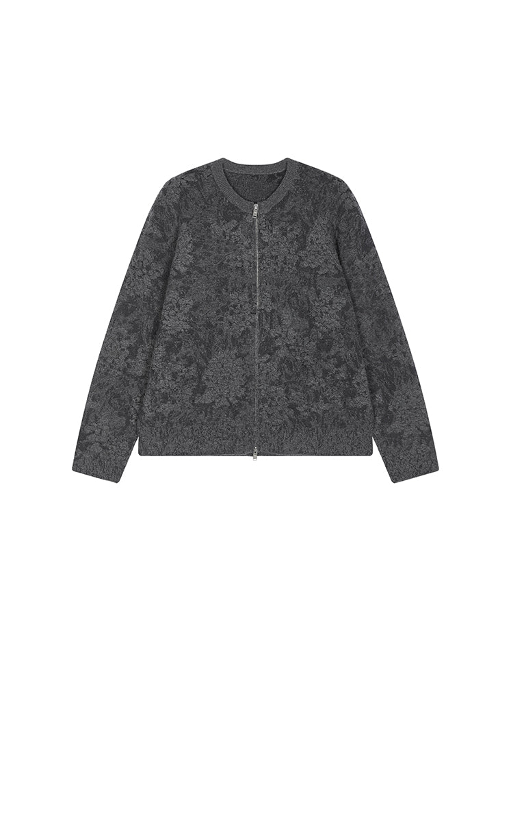Sweater / JNBY Loose Floral Wool Cardigan