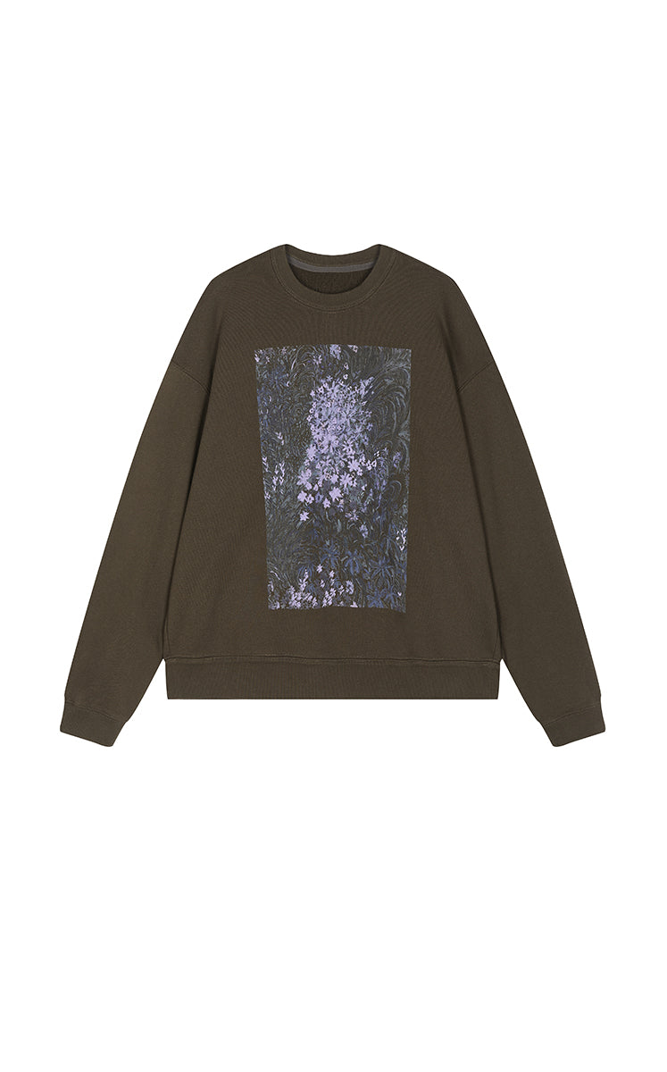Sweatshirt / JNBY Floral motif Cotton Pullover