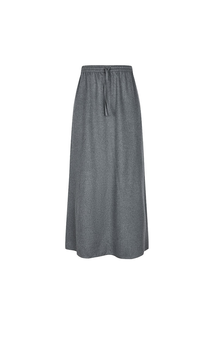Skirt / JNBY Relax Wool-Cashmere Maxi Skirt Grey