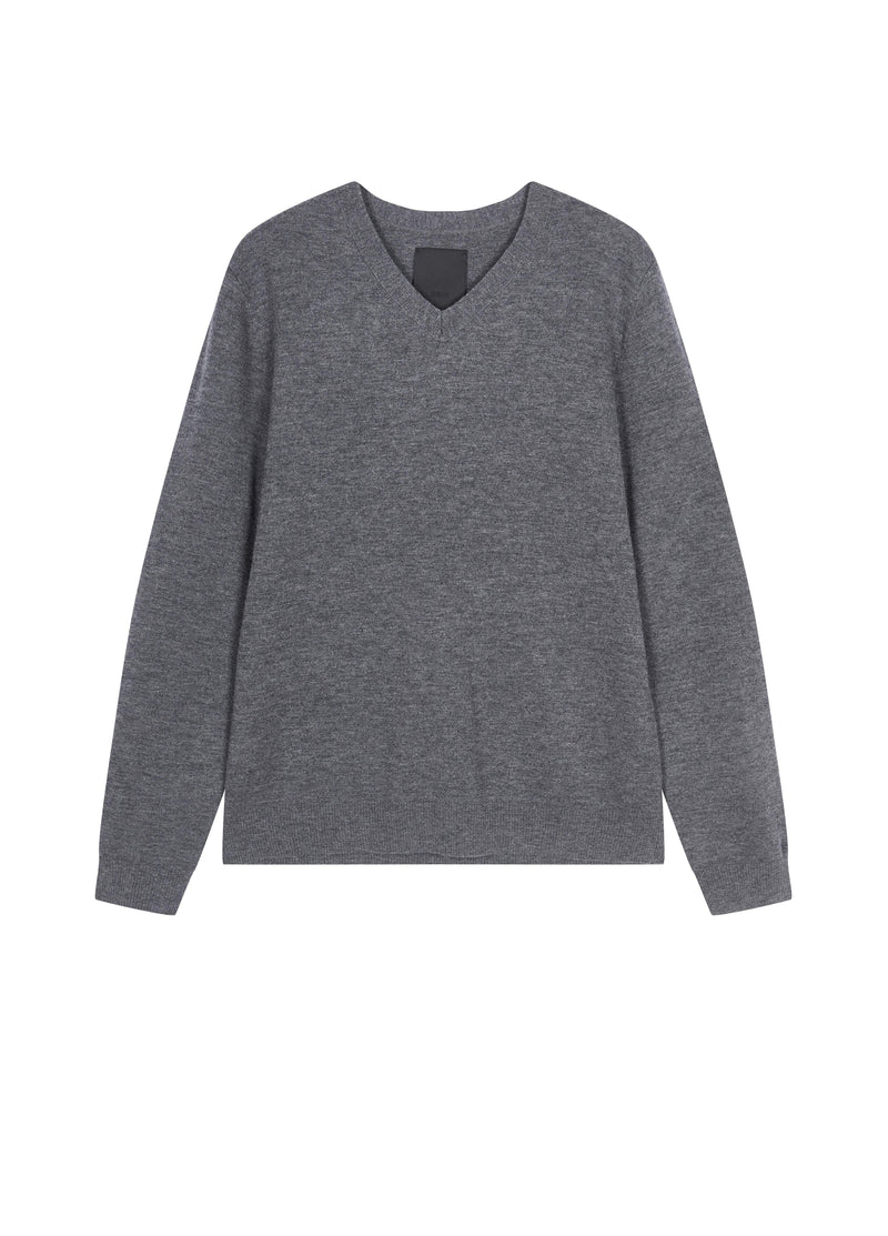 Sweater / JNBY Wool Jacquard V-Neck Pullover