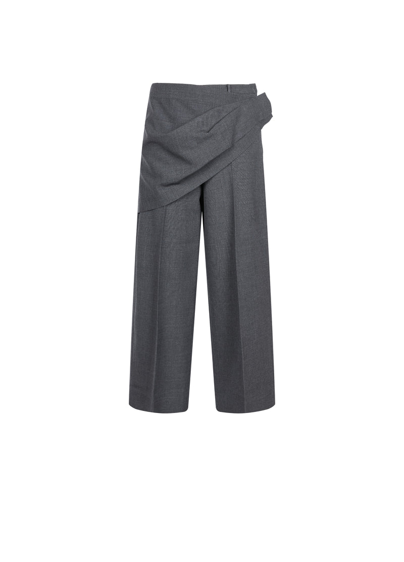 Pants / JNBY Wool Blend Straight-Leg Cropped Trousers