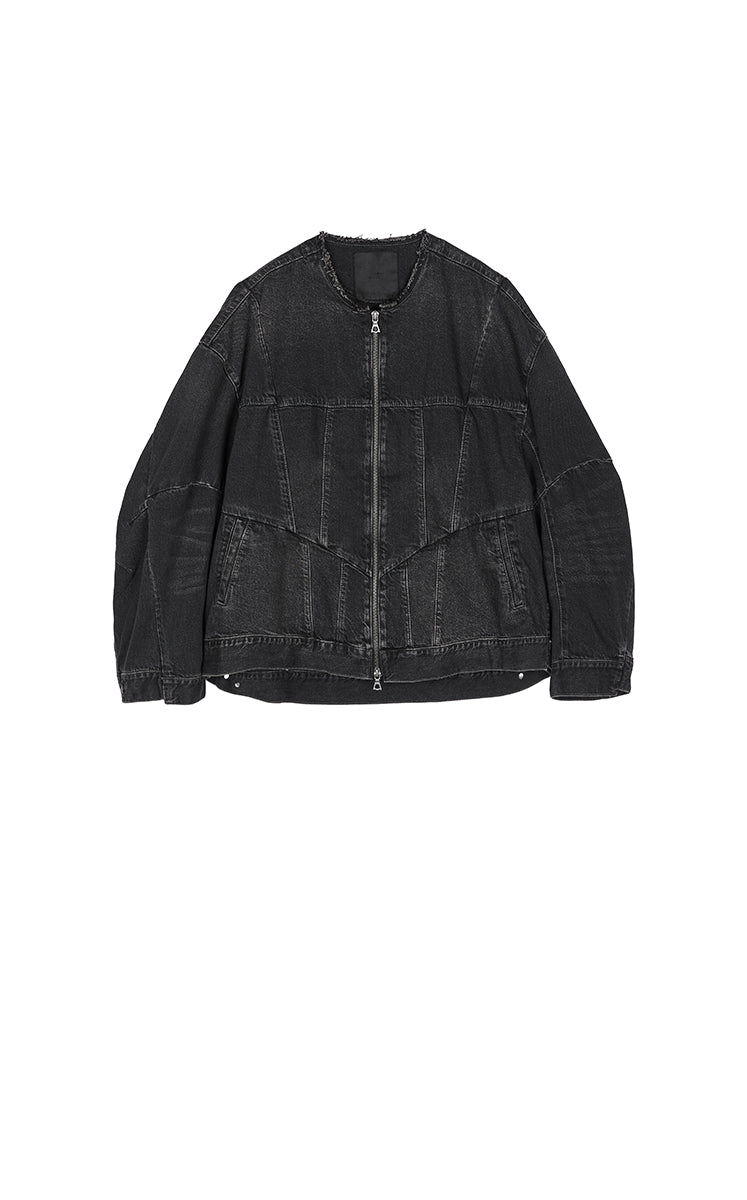Jacket / JNBY Reconstructed Denim Collarless Jacket