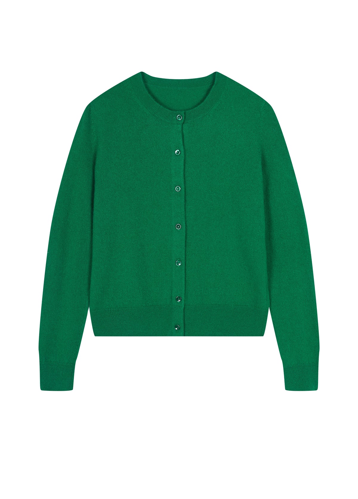 Cardigan / JNBY Wool Cashmere Blend Cropped Knit Green